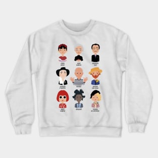 9 of the Greatest Painters of All Time Crewneck Sweatshirt